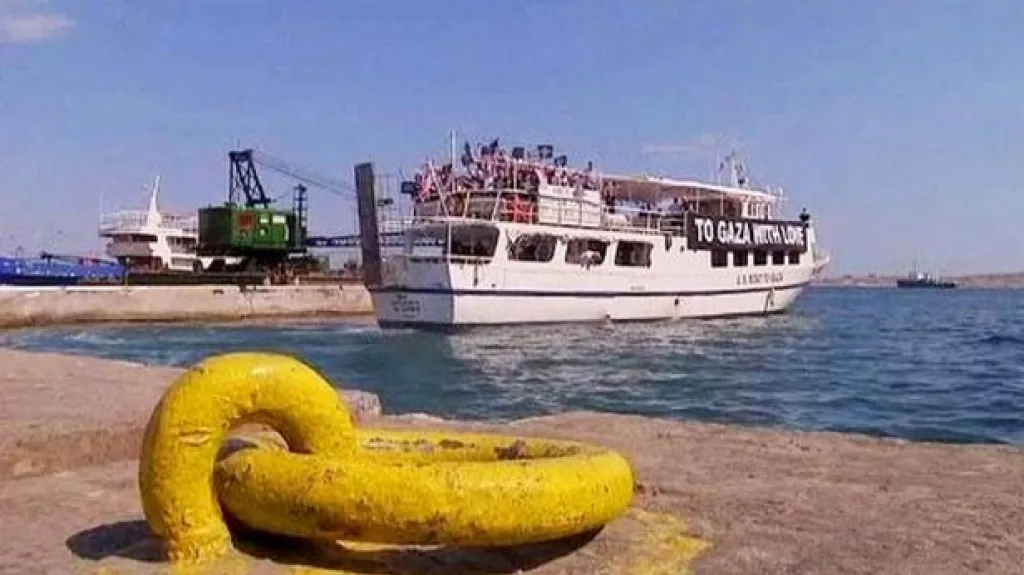 Loď mířící do Gazy