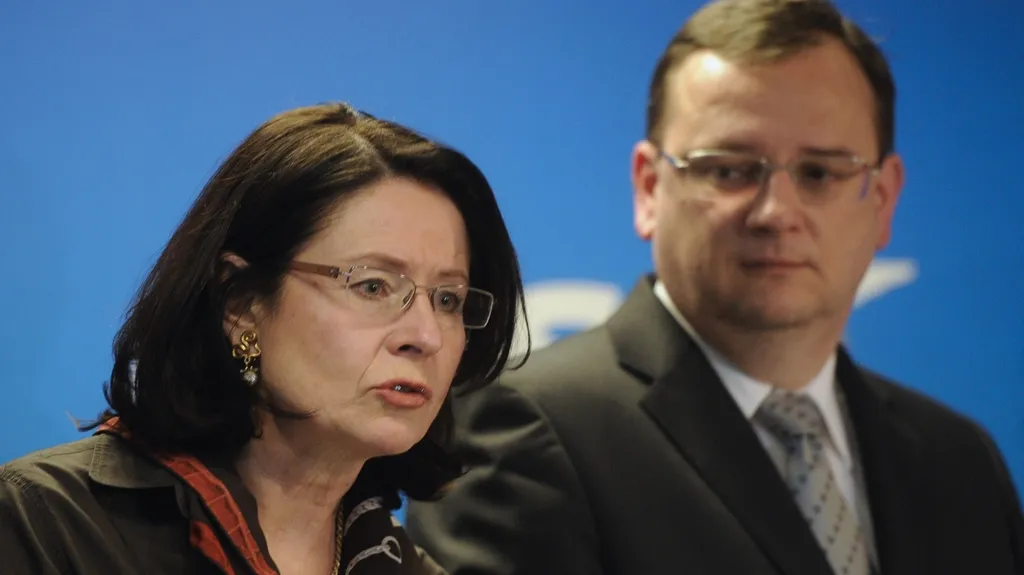 Miroslava Němcová a Petr Nečas