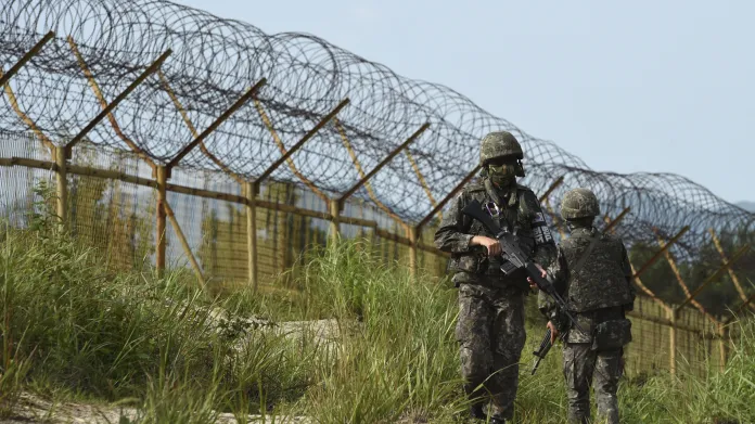 Jihokorejská armáda střeží hranice s KLDR