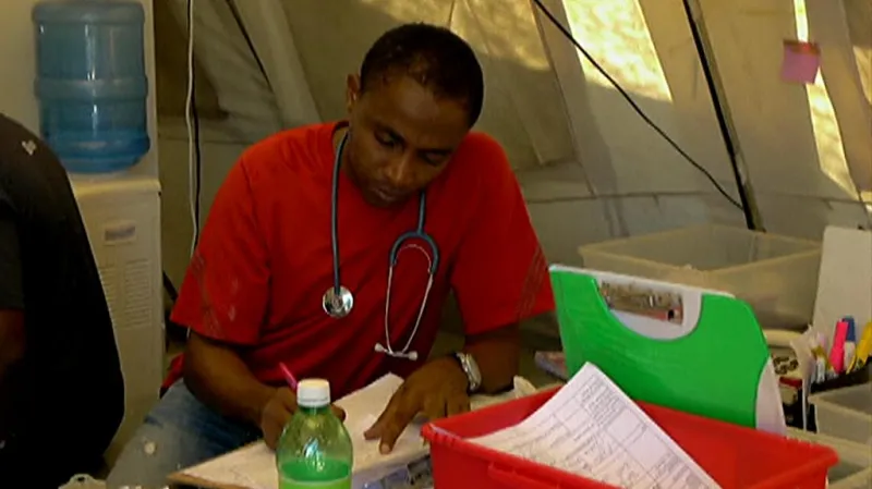 Humanitární práce na Haiti