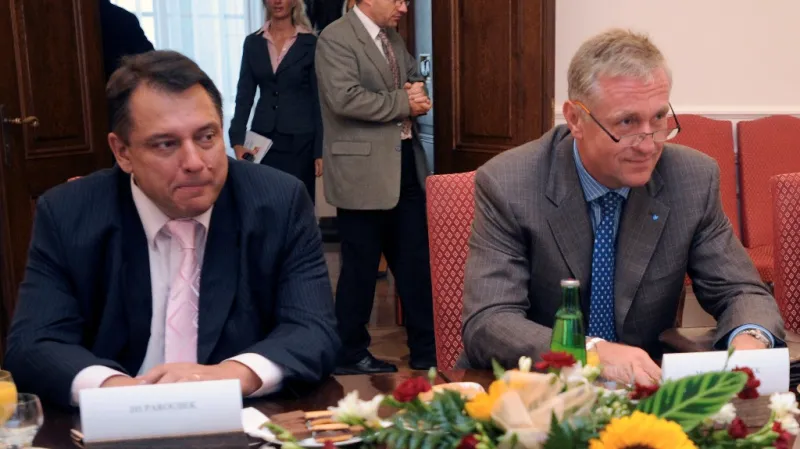 Jiří Paroubek  a Mirek Topolánek