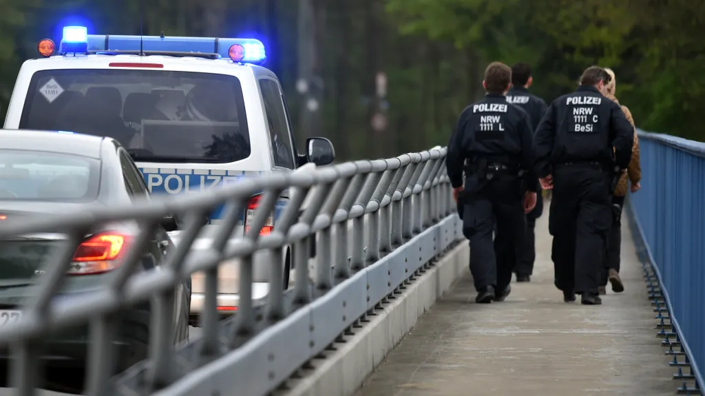 Německá policie v Dortmundu