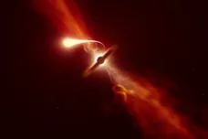 Dalekohledy sledovaly smrt špagetifikací, poslední okamžiky hvězdy pohlcené černou dírou