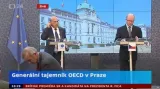 Brífink premiéra B. Sobotky a generálního tajemníka OECD A. Gurríy