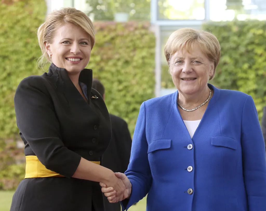 Merkelová vítá slovenskou prezidentku Zuzanu Čaputovou v Berlíně 21. srpna 2019