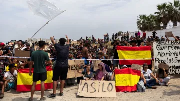 Nelegální migranti v Ceutě, 16. srpna 2026