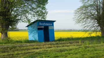 Vlaková zastávka v Rozhovicích