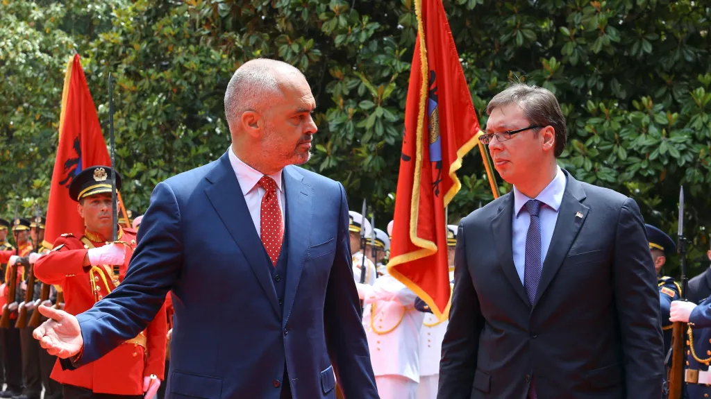 Edi Rama a Aleksandar Vučić