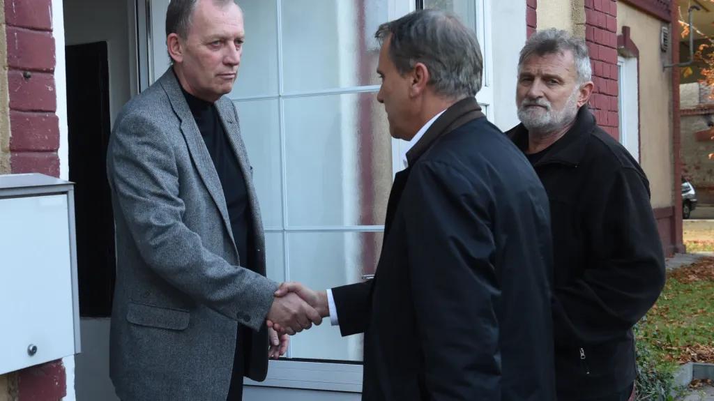 Jiří Rozbořil a šéf olomouckých komunistů Alexandr Černý