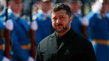Ukrajinský prezident Volodymyr Zelenskyj (snímek z 8. srpna 2026)