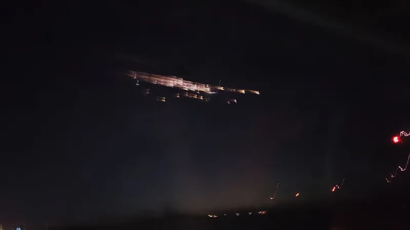 Trosky na obloze u Lipska