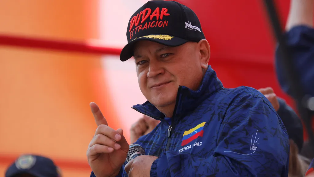 Diosdado Cabello na snímku z 6. ledna 2026