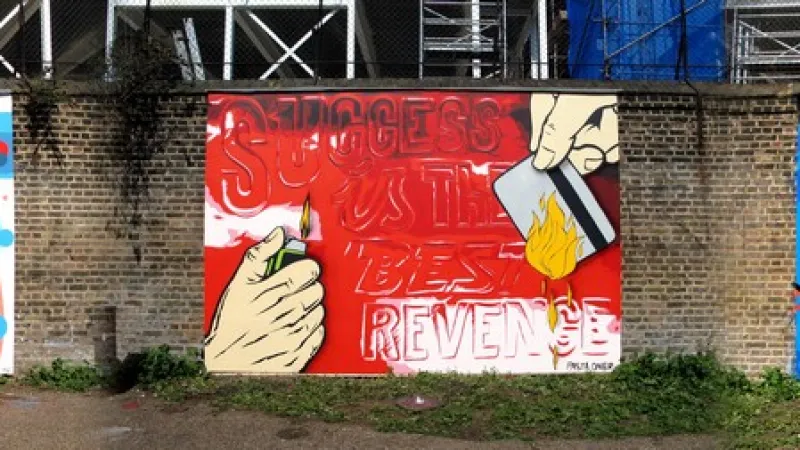 Graffiti v londýnské čtvrti Islington