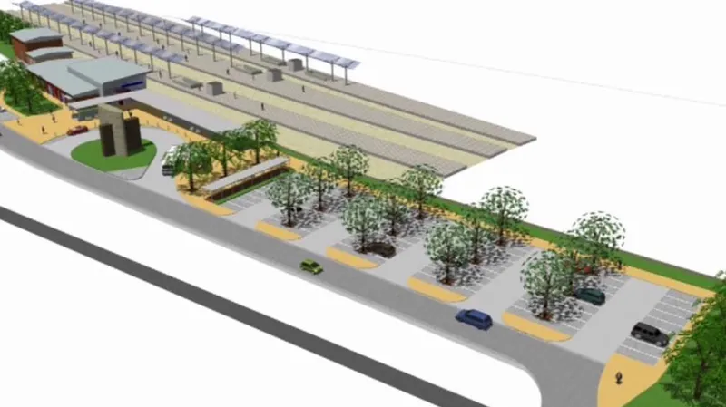 Vizualizace nového nádraží