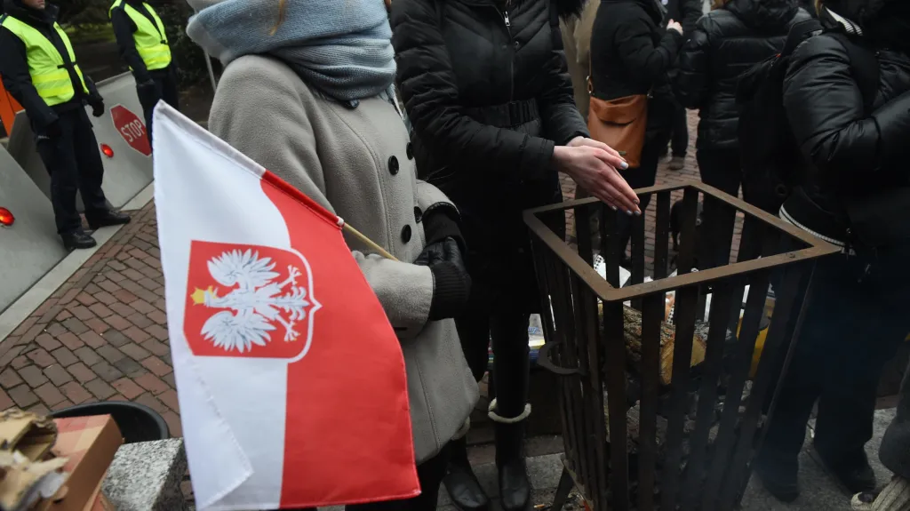 Protivládní demonstrace v Polsku