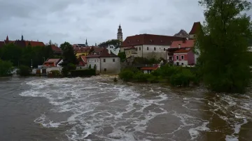 Velká voda v Českém Krumlově
