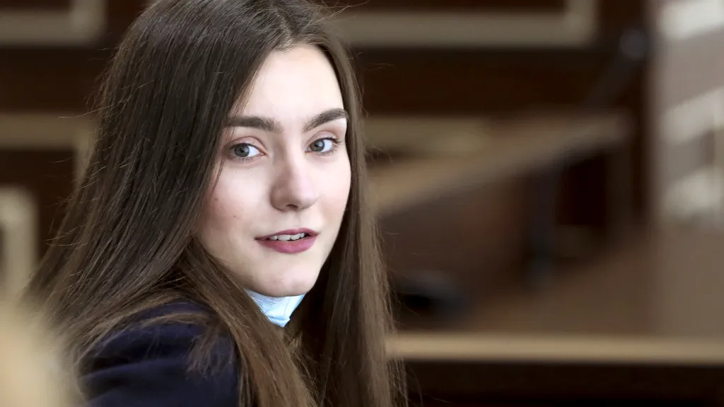 Sofija Sapegaová u soudu 6. května 2022