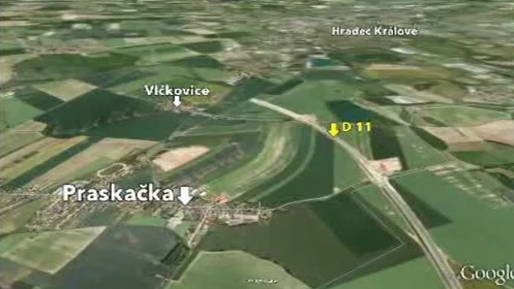 Pozemky Ludmily Havránkové kolem plánované D11