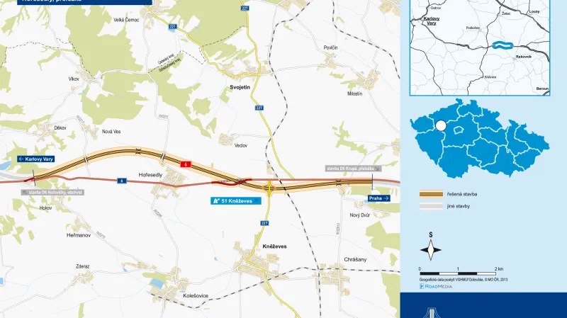 Stavba D6 u Hořesedel