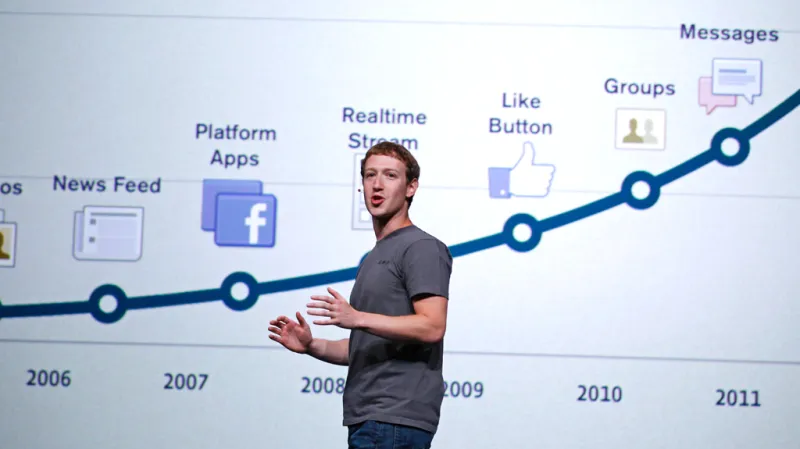 Mark Zuckerberg na vývojářské konferenci Facebooku f8