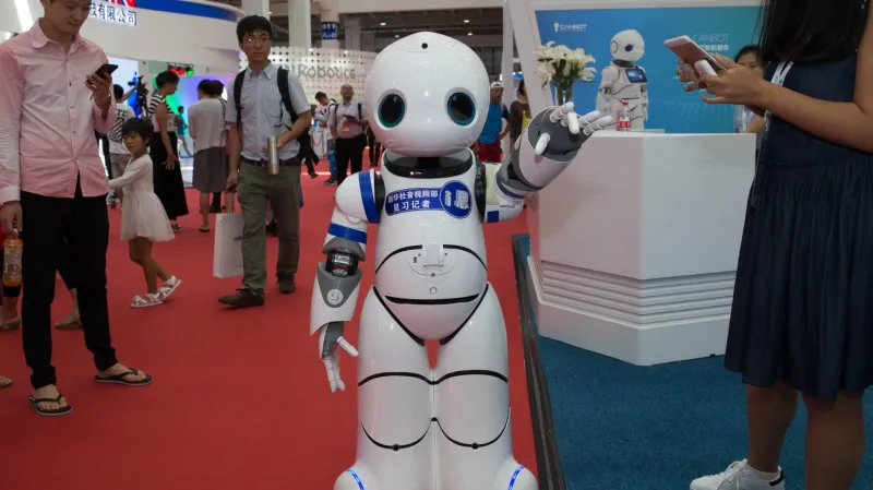 Výstava robotů v Číně