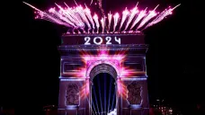 Oslavy příchodu nového roku v Paříži