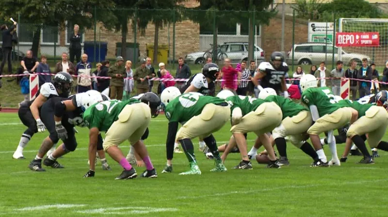 Pražští Panteři se utkali s americkými Dragouny v Českém Krumlově