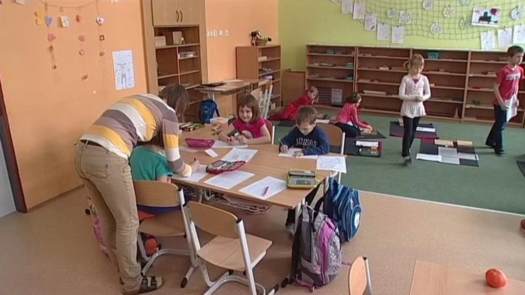 Děti v základní škole Nový svět v Opavě