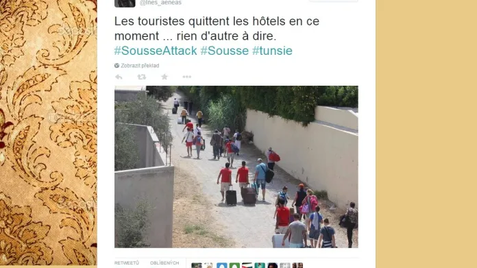 Turisté opouštějí Sousse