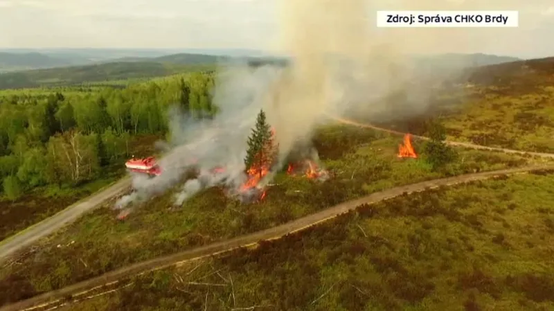 Reportáž. Řízený požár v Brdech
