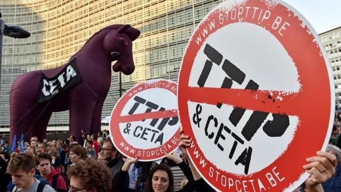 Protesty proti smlouvám CETA a TTIP