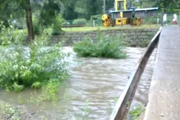 Rozvodněný tok Jeřice