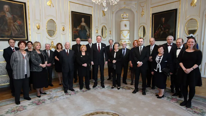 Andrej Kiska a vyznamenané osobnosti