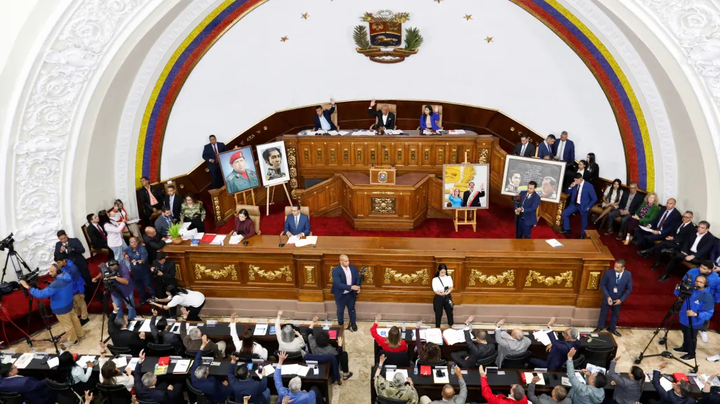 Venezuelský parlament při projednávání zákona o amnestii
