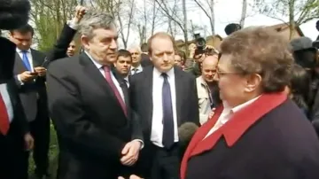 Gordon Brown a Gillian Duffyová