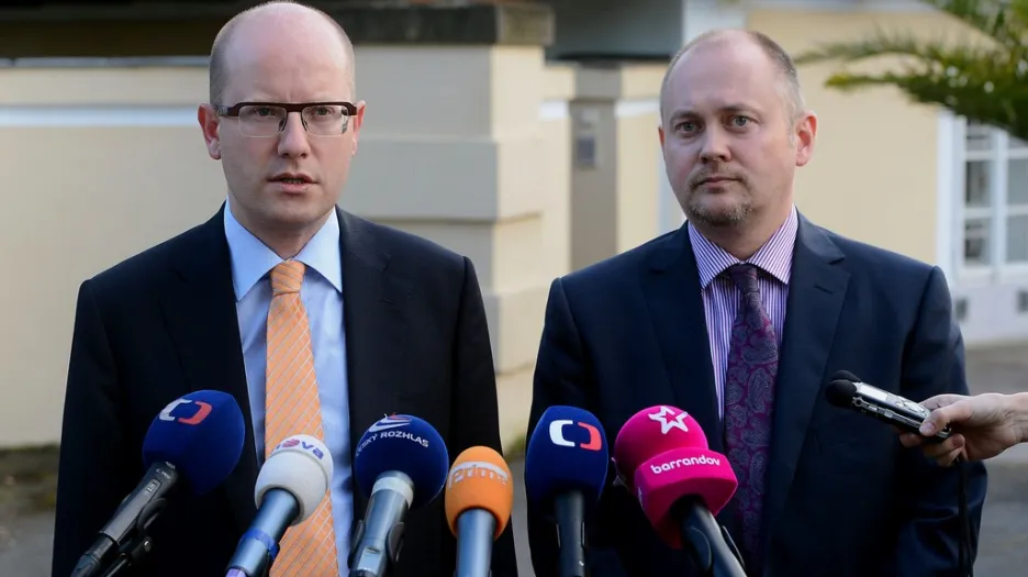 Bohuslav Sobotka a Michal Hašek (ČSSD)
