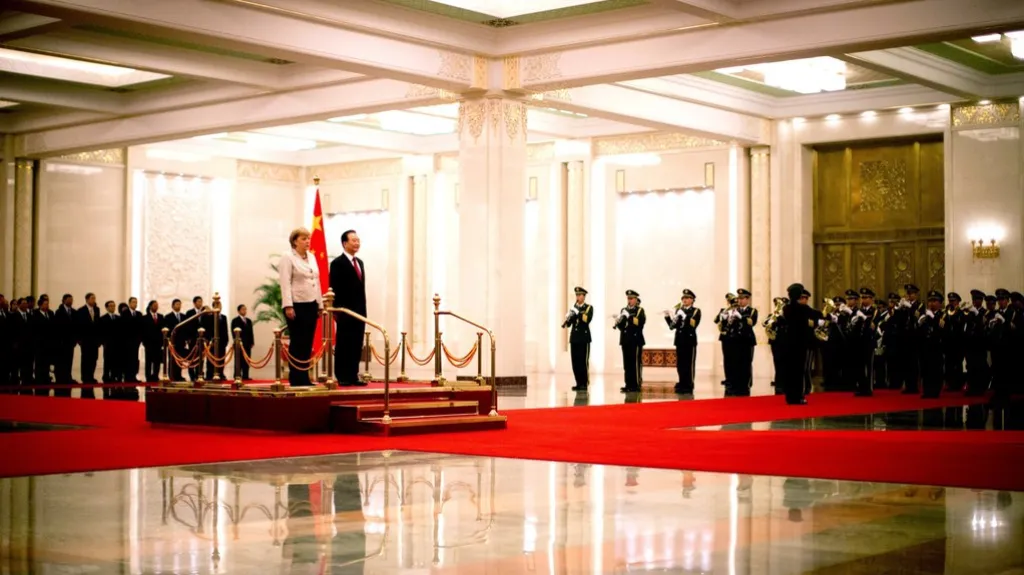 Angela Merkelová na návštěvě Číny