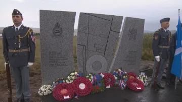 Pomník Františka Hekla ve Skotsku