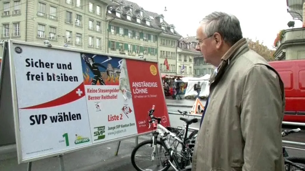 Předvolební kampaň ve Švýcarsku
