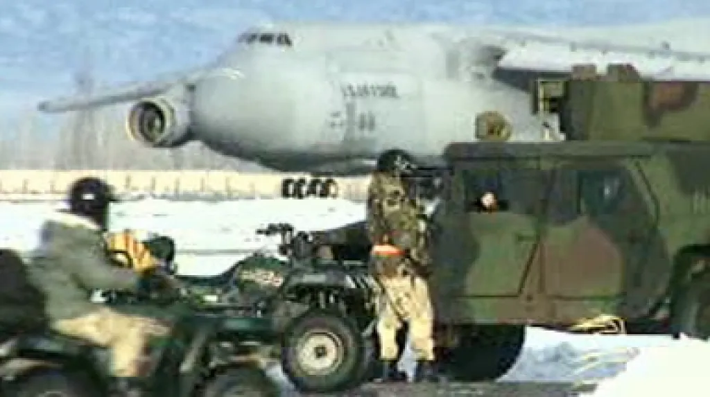 Americká vojenská základna Manas v Kyrgyzstánu