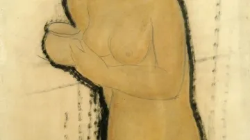 Amedeo  Modigliani / Nude with Cup 1918