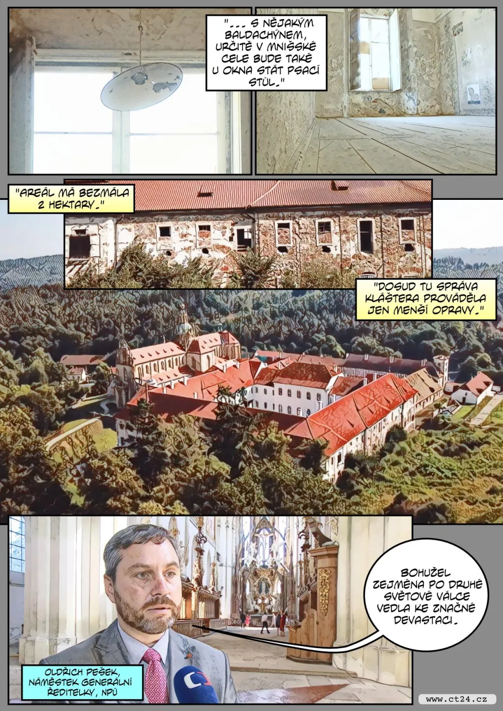 Klášter v Kladrubech se dočká opravy