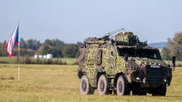 Kolové obrněné vozidlo Titus 6X6 KOVS na Dnech Nato a Dnech Vzdušných sil Armády ČR