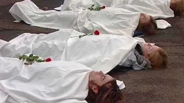 Protest aktivistů z hnutí Greenpeace