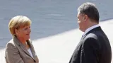 Merkelová slíbila Ukrajině půl miliardy eur