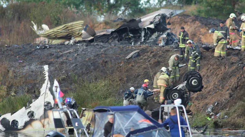 Nehoda letadla s týmem Jaroslavle