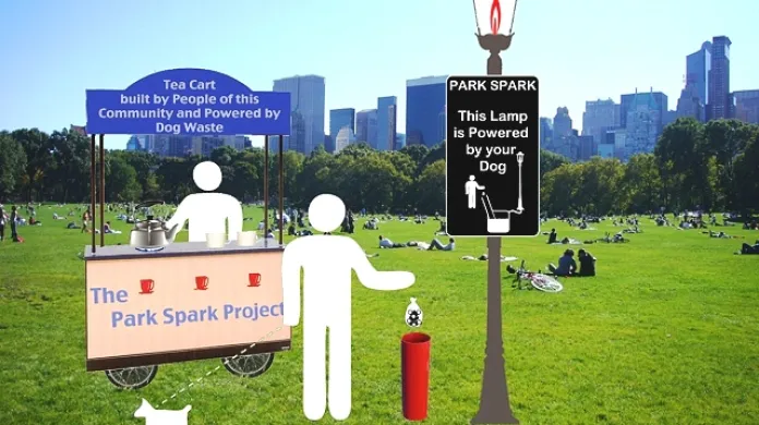 Projekt recyklace psích výkalů Park Spark