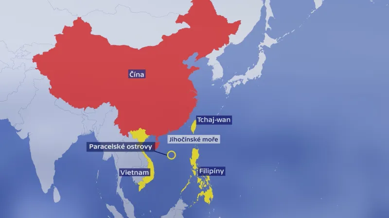 Mapa jihovýchodní Asie