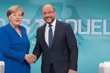 Debata Schulze a Merkelové byla podle tisku spíš duetem než duelem