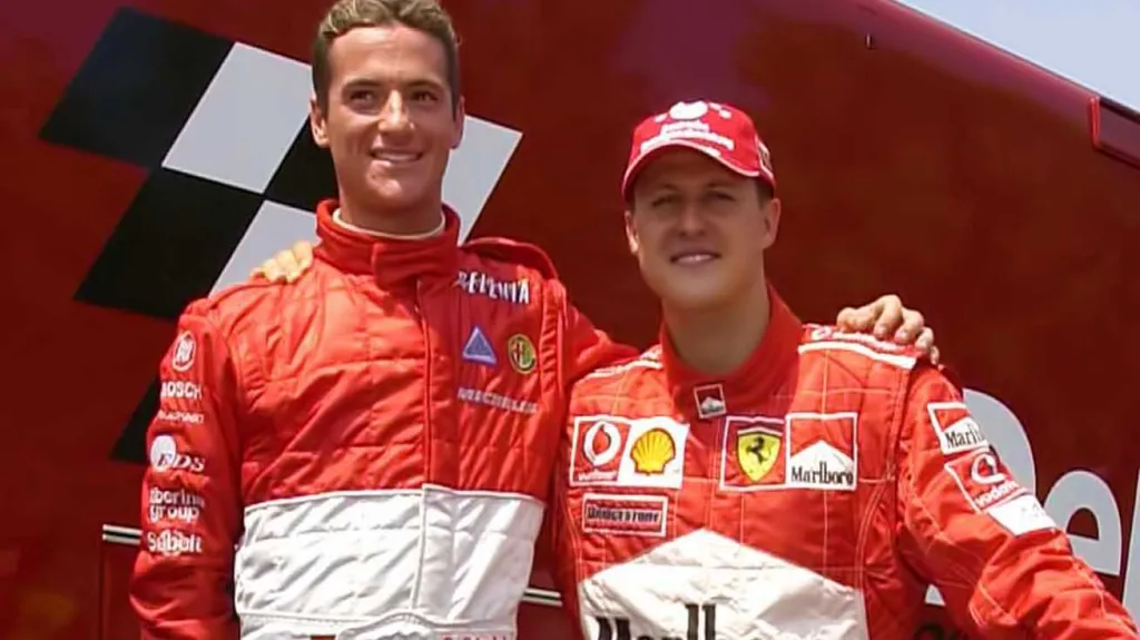 Sebastian Stahl a Michael Schumacher v roce 2003